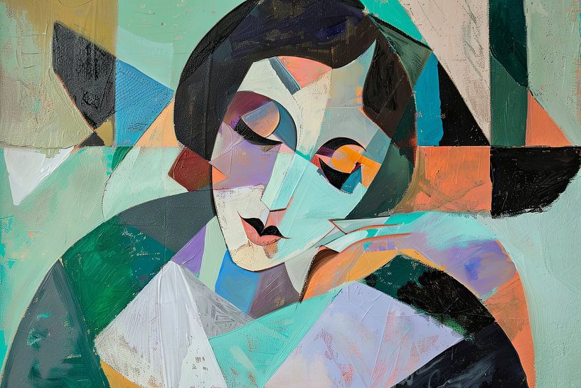 Femme abstraite par Poster Art Shop