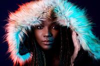 Africa en paars en goud