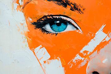 Vue du chaos orange sur Poster Art Shop