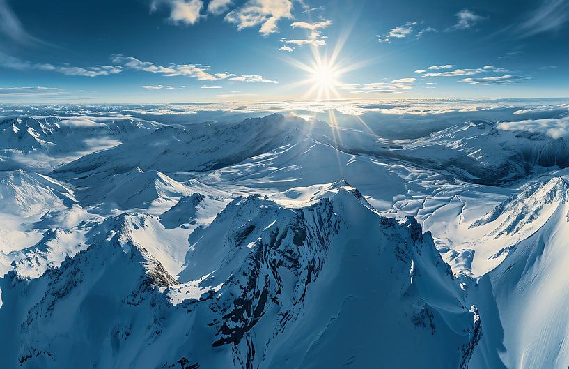 Zauberhafte Winterlandschaft von fernlichtsicht