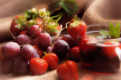 Gezond fruit mix voor de muur