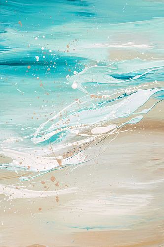 Vagues abstraites et aquarelles