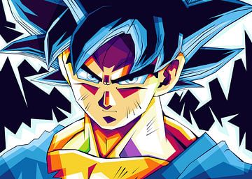 Son Goku uit de anime-manga Dragon Ball van Ruzerin