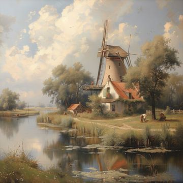 summer in the polder by Kees van den Burg