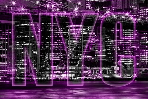NYC Pier 17 at Night by Melanie Viola