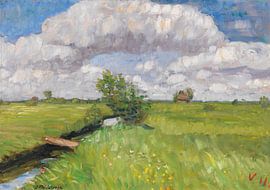 Summer meadows of water, Otto Modersohn