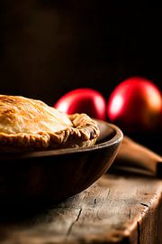 Apples and delicious apple pie - rustic by Poster Art Shop