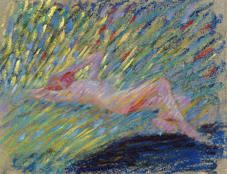 Nackt liegendes weibliches Modell, Maria Wiik von Meisterhafte Meister