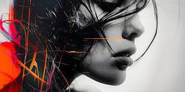 Close up portret vrouw 