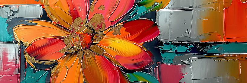 Flower painting by Abstract Painting