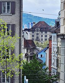 Colourful façades and the charm of Zurich’s Old Town by Hermann Müller