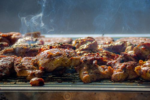 Gegrilltes Hähnchen auf dem Grill