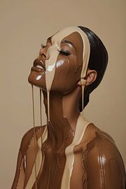 portrait woman with chocolate by Egon Zitter