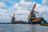 Typische Nederlandse molens bij de Zaanse Schans