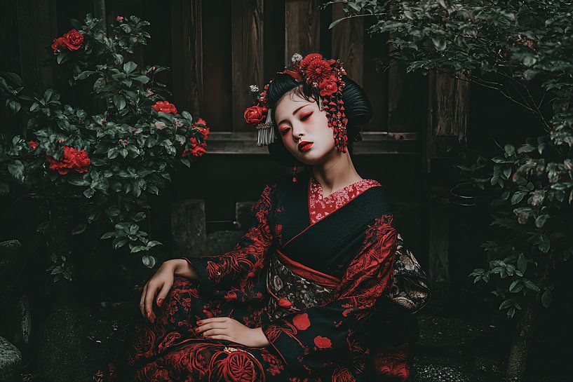 Japon pittoresque avec femme par Egon Zitter