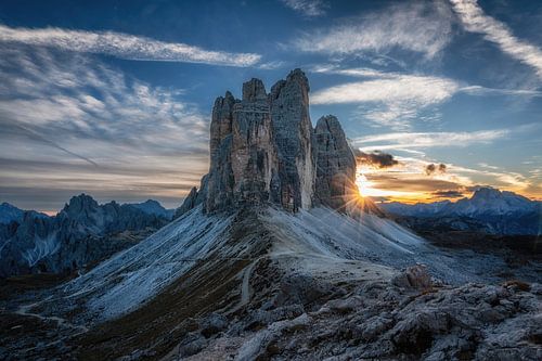 Zonsondergang bij de 3 pieken
