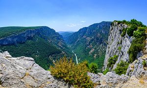 Die Landschaft der Gorges du Verdon in der Provence