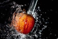 appel onder water straal
