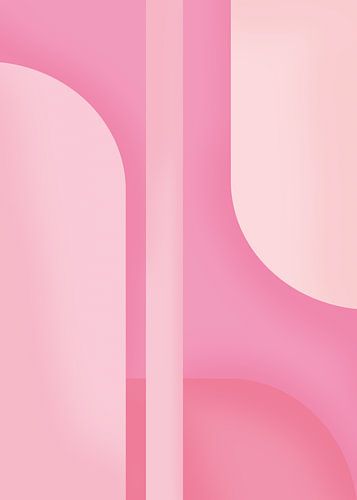 TW Living - Abstract LIN pink