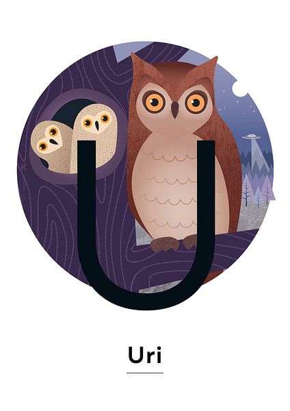 Poster du nom Uri par Hannah Barrow