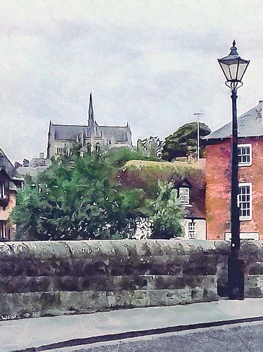 Uitzicht op Arundel Cathedral