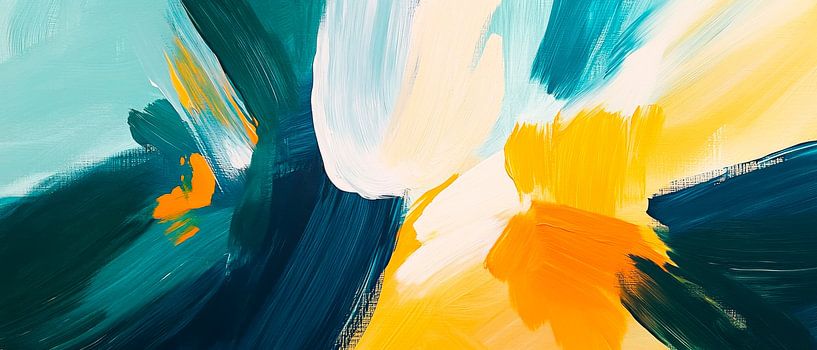 Abstract play of colours by Poster Art Shop