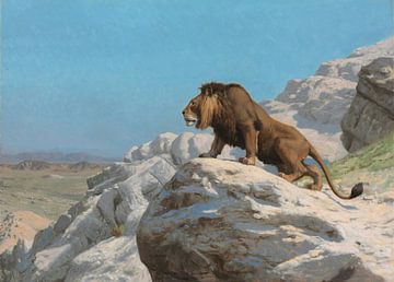 Leeuw op de wacht, Jean-Léon Gérôme