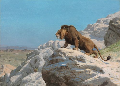 Leeuw op de wacht, Jean-Léon Gérôme