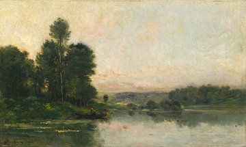 De hellingen van Méry-sur-Oise, tegenover Auvers, Charles François Daubigny