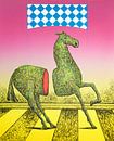 Surrealistisches Pferd von Helmut Böhm Miniaturansicht