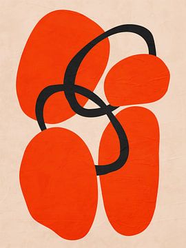 Modern geometric organic abstract art by Online Arts