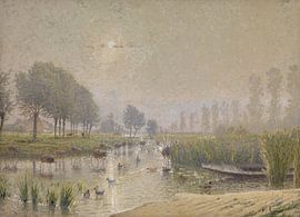 Adriaan Jozef Heymans, Ducks' nests in the reeds by Atelier Liesjes