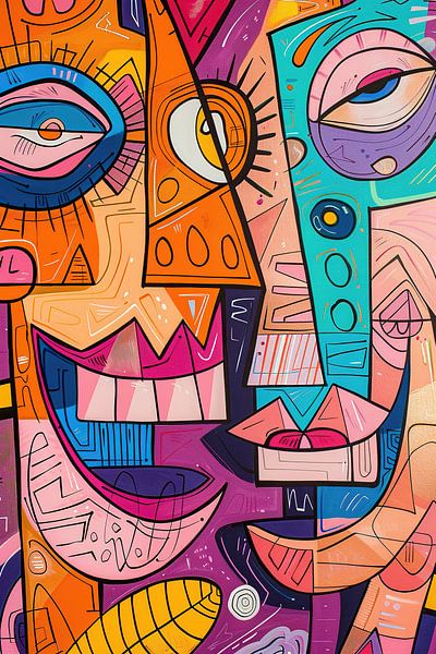 Abstract Picasso art van Kunst Kriebels
