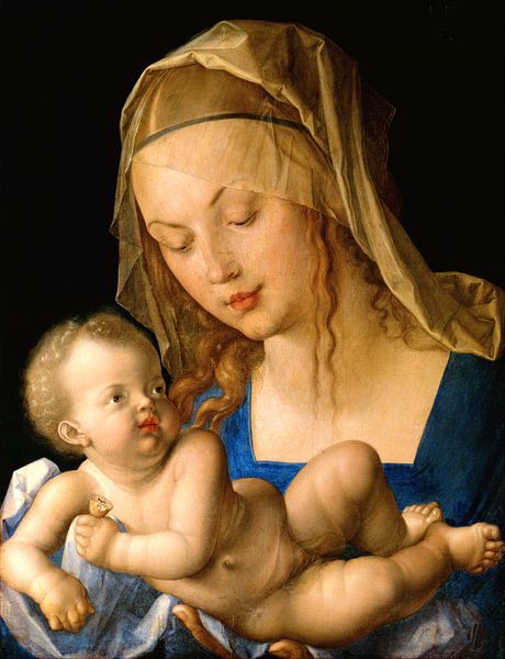 Albrecht Dürer.Jungfrau und Kind von 1000 Schilderijen