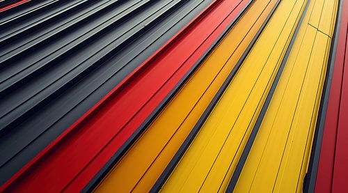 Colourful building backdrop