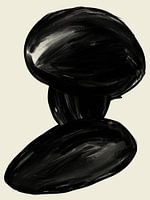 Minimalistische abstracte art print (gezien bij vtwonen)