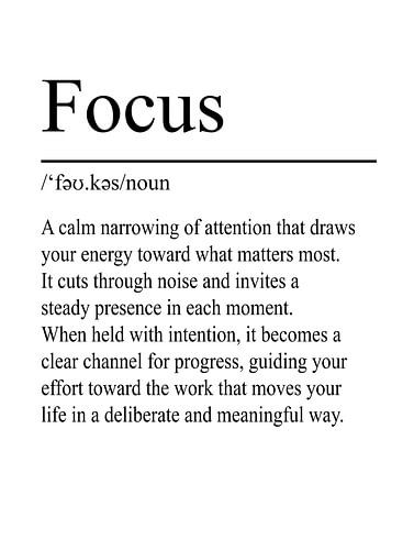 Focus Definition – Weiß