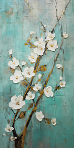 Blüte in Smaragdgrün