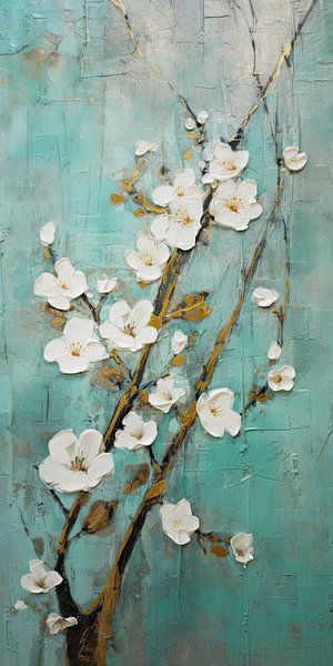 Blüte in Smaragdgrün von Bert Nijholt