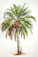Aquarell Palme