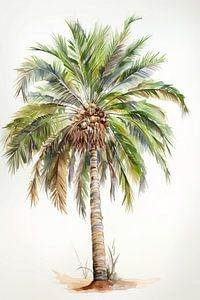 Watercolour Palm by Uncoloredx12