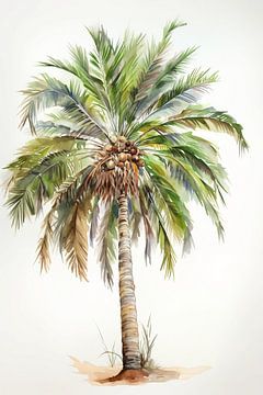 Aquarel Palm van Uncoloredx12