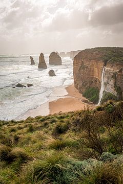 De Twaalf Apostelen, Great Ocean Road in Victoria, Australië van Troy Wegman