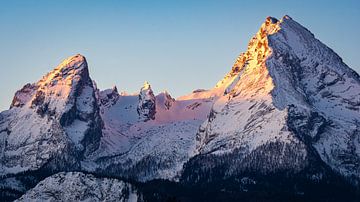 Watzmann family in the first light by Martin Wasilewski