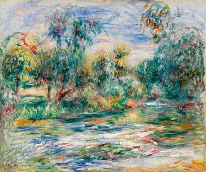 paysage, Renoir 1917 sur Atelier Liesjes