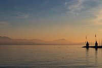 Abendstimmung über dem Genfersee