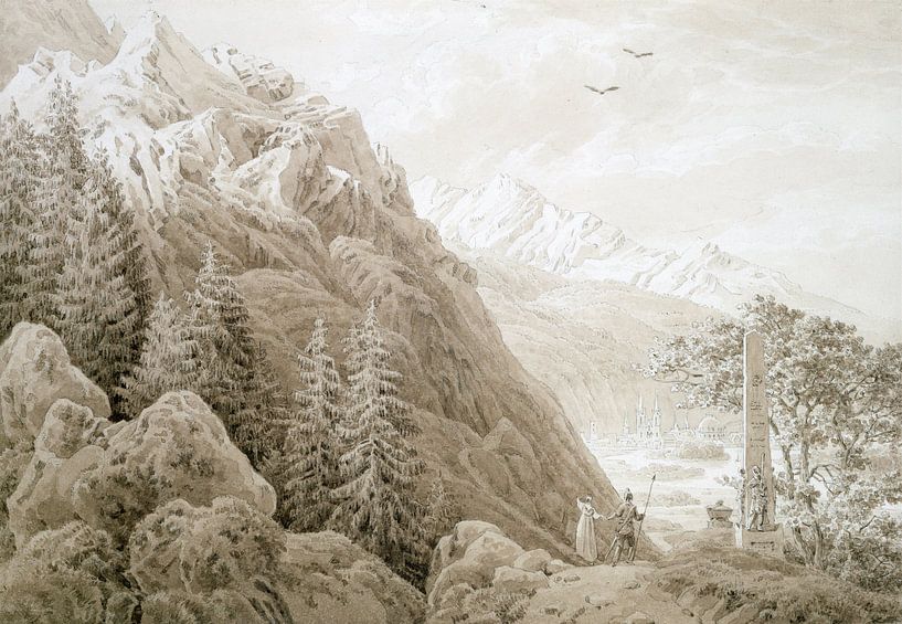 Caspar David Friedrich,Autumn drawing by finemasterpiece