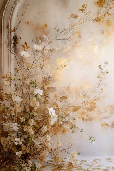 Fleurs Peinture Rococo par Preet Lambon