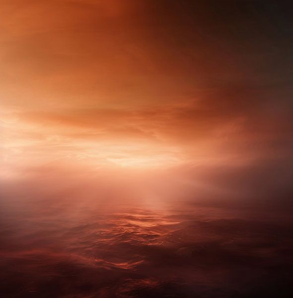 Goldener Seezauber von fernlichtsicht