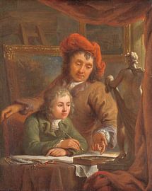 The Drawing Lesson, Abraham van Strij